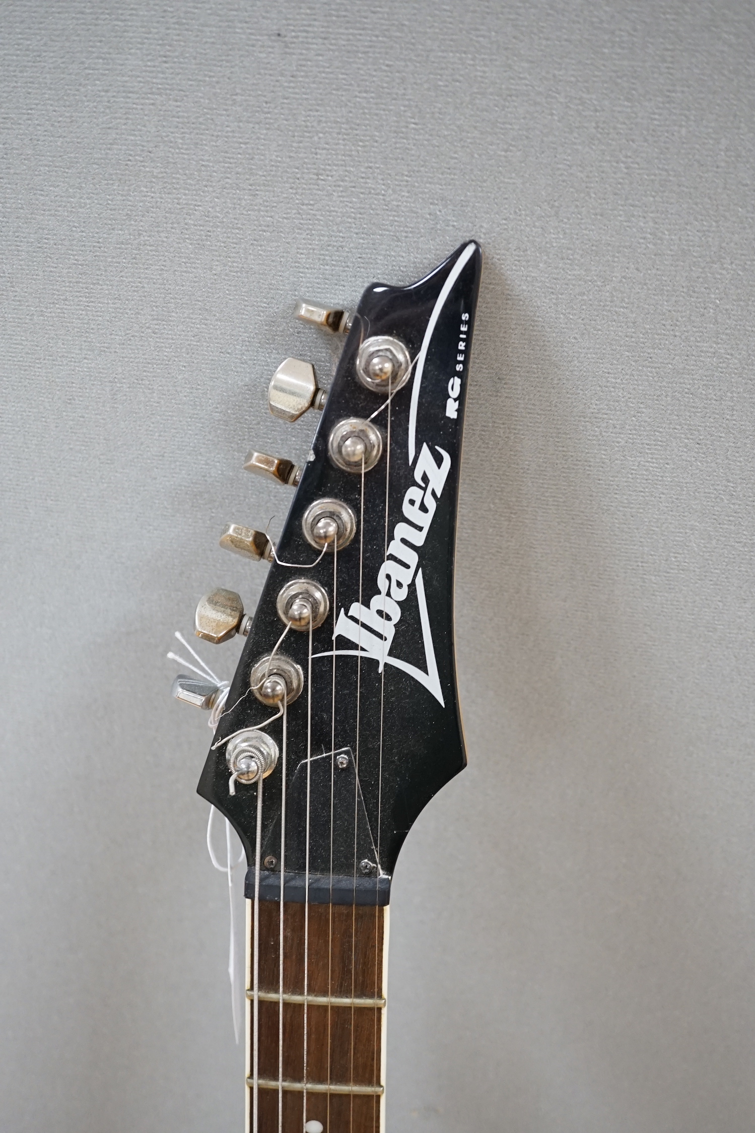 An Ibanez RG series electric guitar